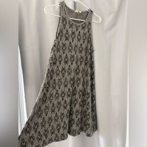 GAP Gray Patterned Sleeveless Dress
